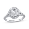 Thumbnail Image 1 of Now + Forever Lab-Grown Diamonds Emerald-Cut Engagement Ring 2-3/4 ct tw 14K White Gold