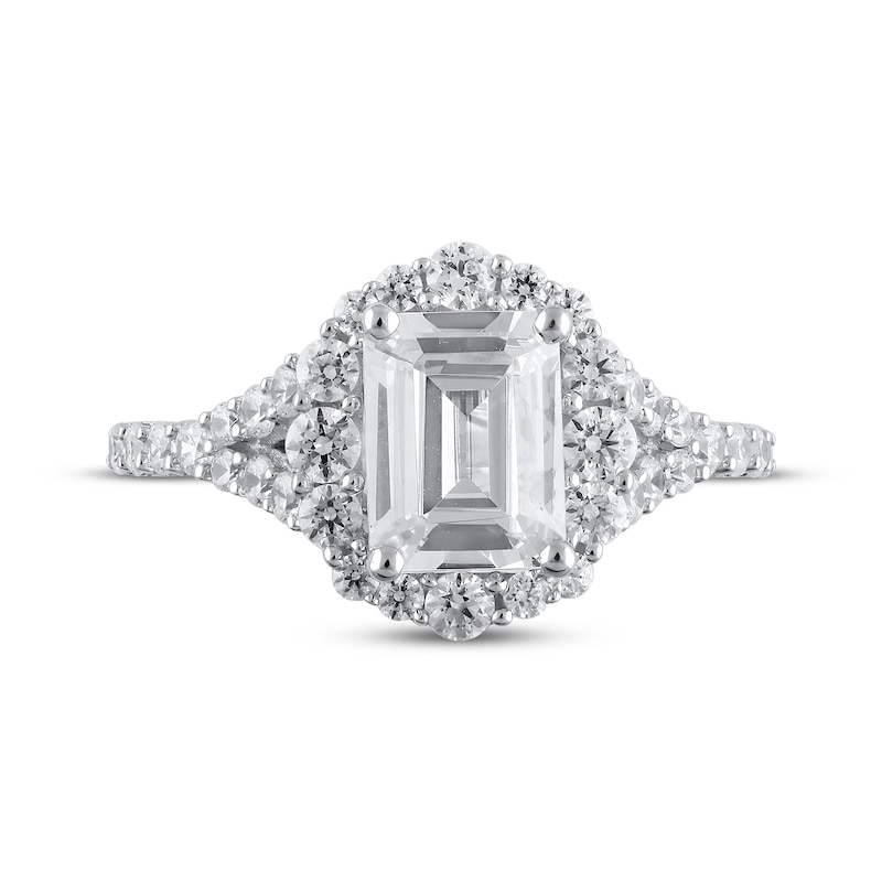 Lab-Created Diamonds by KAY Emerald-Cut Engagement Ring 2-3/4 ct tw 14K ...