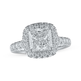 Lab-Grown Diamonds by KAY Princess-Cut Engagement Ring 2-3/4 ct tw 14K White Gold