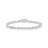 Thumbnail Image 1 of Diamond Three-Row Bracelet 2 ct tw 10K White Gold 7.25&quot;