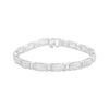 Thumbnail Image 1 of Diamond Ellipse Link Bracelet 2 ct tw 10K White Gold 7.25&quot;