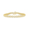 Thumbnail Image 1 of Diamond Circle Link Bracelet 1 ct tw 10K Yellow Gold 7&quot;