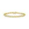 Thumbnail Image 1 of Diamond Linking Circles Bracelet 1 ct tw 10K Yellow Gold 7.25&quot;