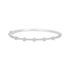 Thumbnail Image 0 of Diamond Circle Station Bangle Bracelet 1/2 ct tw 10K White Gold