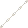 Thumbnail Image 2 of Diamond Oval Link Chain Bracelet 1/3 ct tw 10K Yellow Gold 7.5&quot;