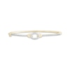 Thumbnail Image 0 of Diamond Ovals Bangle Bracelet 1/2 ct tw 10K Yellow Gold