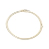 Thumbnail Image 1 of Diamond Double Clover Bangle Bracelet 1/3 ct tw 10K Yellow Gold