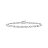 Thumbnail Image 1 of Marquise & Round-Cut Diamond Alternating Bracelet 3-1/2 ct tw 14K White Gold 7&quot;