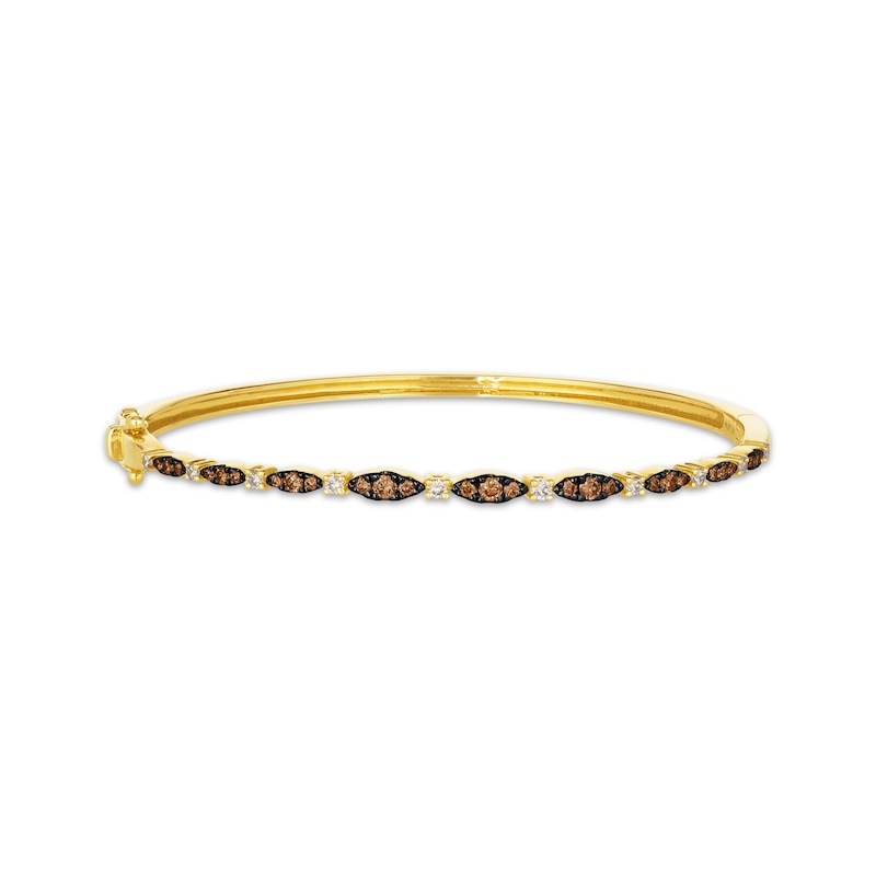 Main Image 1 of Le Vian Venetian Mosaic Diamond Bangle Bracelet 5/8 ct tw 14K Honey Gold