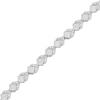 Thumbnail Image 2 of Diamond V-Link Bracelet 1/10 ct tw Sterling Silver 7.25&quot;