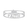 Thumbnail Image 0 of Diamond "Faith" Bangle Bracelet 1/3 ct tw Sterling Silver