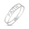 Thumbnail Image 1 of Diamond "Faith" Bangle Bracelet 1/3 ct tw Sterling Silver