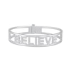 Thumbnail Image 0 of Diamond "Believe" Bangle Bracelet 1/2 ct tw Sterling Silver