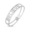 Thumbnail Image 1 of Diamond "Believe" Bangle Bracelet 1/2 ct tw Sterling Silver