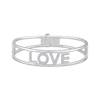 Thumbnail Image 1 of Diamond &quot;Love&quot; Bangle Bracelet 1/3 ct tw Sterling Silver