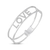 Thumbnail Image 2 of Diamond &quot;Love&quot; Bangle Bracelet 1/3 ct tw Sterling Silver