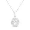 Thumbnail Image 1 of Lab-Grown Diamonds by KAY Necklace & Stud Earrings Set 1-1/2 ct tw 10K White Gold