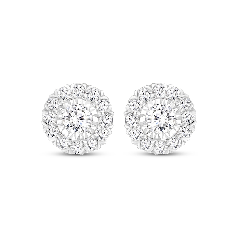 Lab-Grown Diamonds by KAY Necklace & Stud Earrings Set 1-1/2 ct tw 10K White Gold