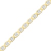 Thumbnail Image 2 of Diamond &quot;XO&quot; Bracelet 1/2 ct tw 10K Yellow Gold 7&quot;