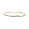 Thumbnail Image 1 of Diamond Flex Bypass Bangle Bracelet 1/2 ct tw 10K Yellow Gold