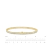 Thumbnail Image 4 of Diamond Double-Row Endless Bracelet with Magnetic Clasp 4 ct tw 10K Yellow Gold 7&quot;