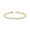 Thumbnail Image 0 of Threads of Love Diamond Twist Oval Link Bracelet 1/2 ct tw 10K Yellow Gold 7"