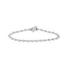 Thumbnail Image 0 of Threads of Love Diamond Station Bracelet 1 ct tw 10K White Gold 7"