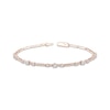 Thumbnail Image 1 of Memories Moments Magic Three-Stone Diamond Bracelet 1 ct tw 10K Rose Gold 7&quot;