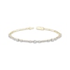 Thumbnail Image 1 of Memories Moments Magic Three-Stone Diamond Bracelet 1 ct tw 10K Yellow Gold 7&quot;