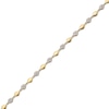 Thumbnail Image 1 of Multi-Diamond Alternating Marquise Link Bracelet 1/2 ct tw 10K Yellow Gold 7"