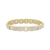 Thumbnail Image 0 of Men's Diamond Multi-Row Link Bracelet 1 ct tw 10K Yellow Gold 8.5"