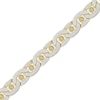 Thumbnail Image 2 of Men's Diamond Cable Chain Bracelet 2-1/2 ct tw 10K Yellow Gold 8.5&quot;