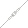 Thumbnail Image 2 of &quot;Mom&quot; Diamond Bracelet 1/20 ct tw Sterling Silver 7.5&quot;