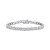 Thumbnail Image 0 of Multi-Diamond Link Bracelet 1/2 ct tw Sterling Silver 7"