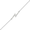 Thumbnail Image 2 of Diamond Lightning Bolt Anklet 1/20 ct tw Sterling Silver 10&quot;