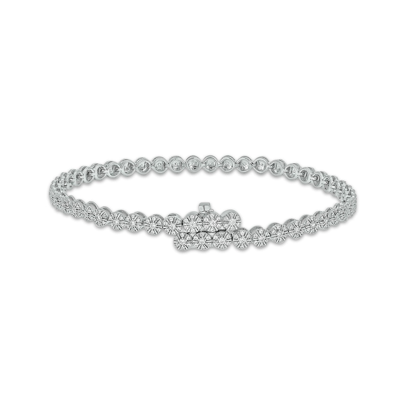 Main Image 1 of Multi-Diamond Tennis Bracelet 1-1/2 ct tw 10K White Gold 7&quot;