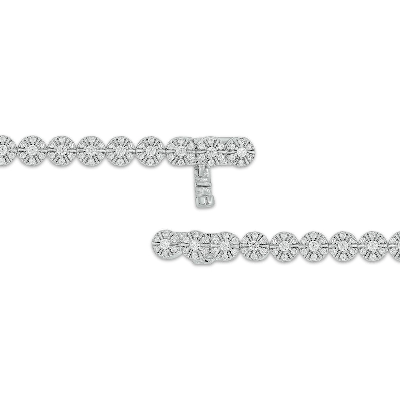 Main Image 3 of Multi-Diamond Tennis Bracelet 1-1/2 ct tw 10K White Gold 7&quot;