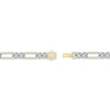 Thumbnail Image 3 of Diamond Paperclip & Curb Chain Link Bracelet 1 ct tw 10K Two-Tone Gold 7&quot;