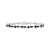 Thumbnail Image 1 of Black Diamond Link Bracelet 1 ct tw 10K White Gold 7&quot;