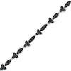 Thumbnail Image 2 of Black Diamond Link Bracelet 1 ct tw 10K White Gold 7&quot;