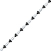 Thumbnail Image 1 of Black Diamond Trios Bracelet 1 ct tw 10K White Gold 7"