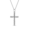 Thumbnail Image 3 of Cross Necklace Stainless Steel 24&quot;