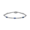 Thumbnail Image 0 of Le Vian Sapphire Station Bracelet 1-3/8 ct tw Diamonds 14K Vanilla Gold 7"