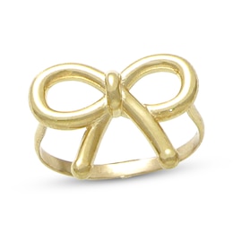 Bow Ring 10K Yellow Gold