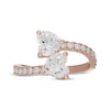 Thumbnail Image 3 of Neil Lane Artistry Heart-Shaped Lab-Grown Diamond Toi et Moi Engagement Ring 2-1/2 ct tw 14K Rose Gold