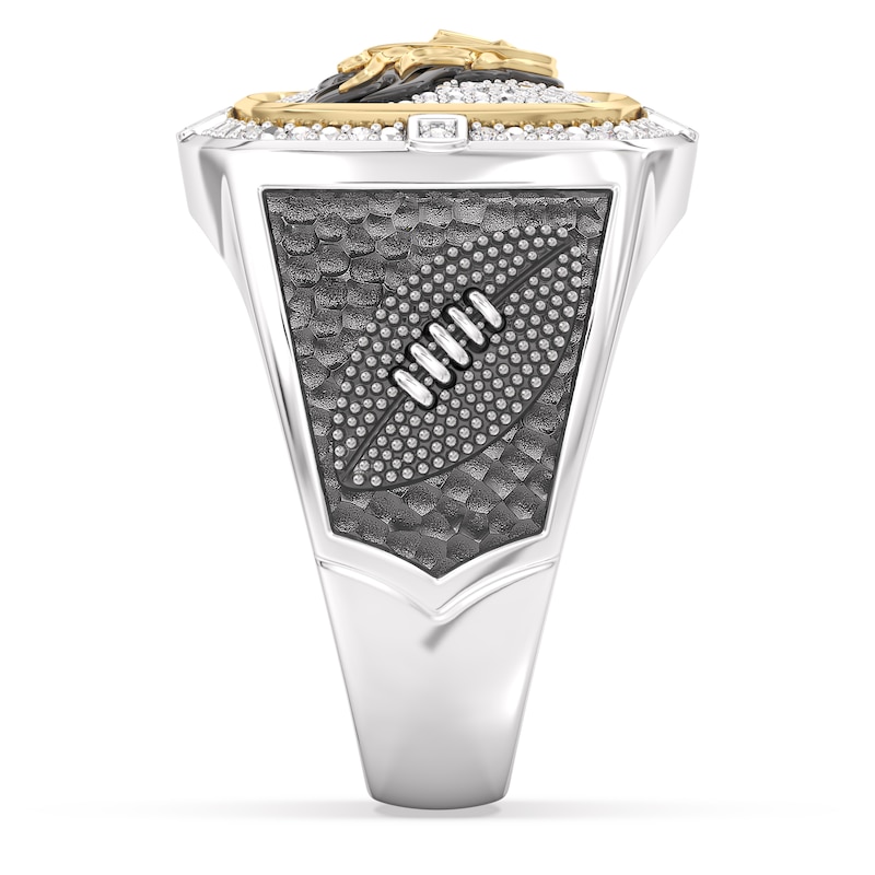 Main Image 3 of True Fans Tennessee Titans Championship Ring Sterling Silver & 10K Yellow Gold Ring