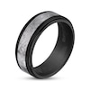 Thumbnail Image 2 of Now + Forever Men's Wedding Band Crystallized Titanium & Black Ion-Plated Tungsten Carbide 8mm