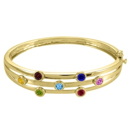 Birthstone Bangle Bracelet