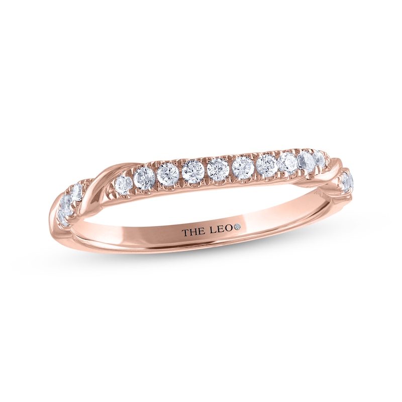 Main Image 1 of THE LEO Diamond Wedding Band 1/5 ct tw 14K Rose Gold