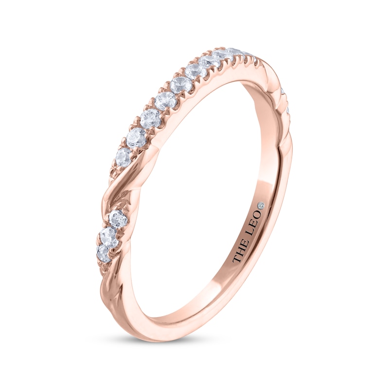 Main Image 2 of THE LEO Diamond Wedding Band 1/5 ct tw 14K Rose Gold